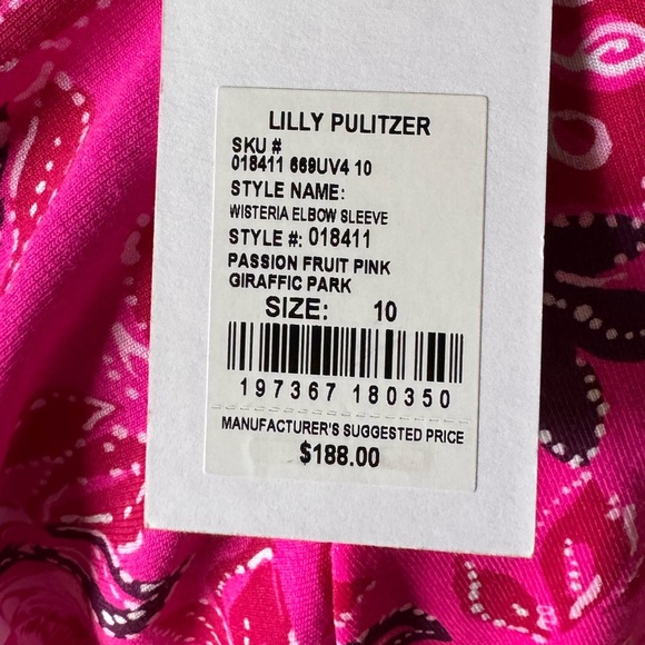 Lilly Pulitzer Wisteria v-Neck Elbow Sleeve Mini Dress NWT - Picture 10 of 14